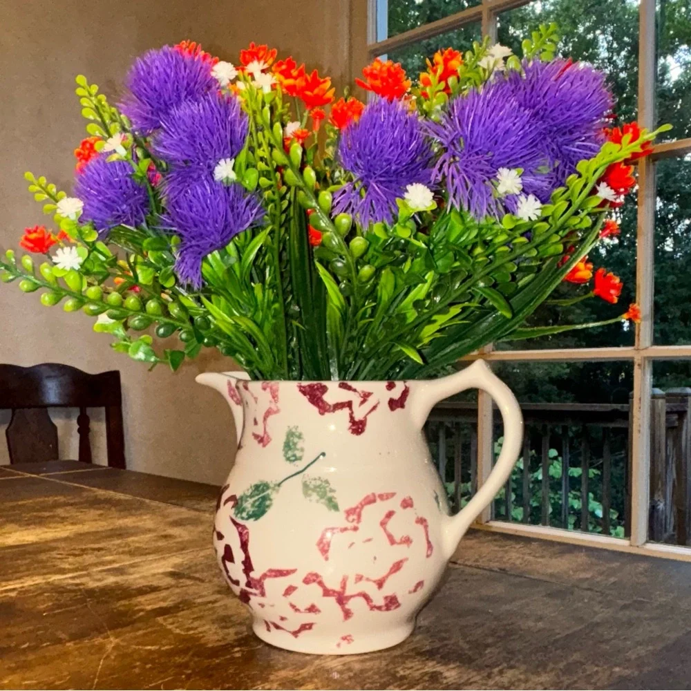 Vibrant Artificial Floral Bundles (7 Pack) Purple, Orange, Yellow, White